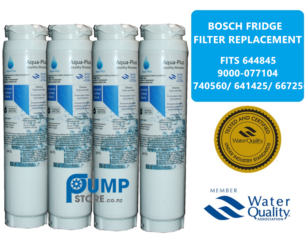 4 X 644845 Premium Compatible Fridge Filter Fits Bosch Kfn91pj10